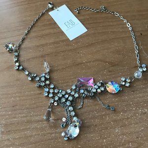 Asymmetrical Beautiful Silver Shiny Necklace